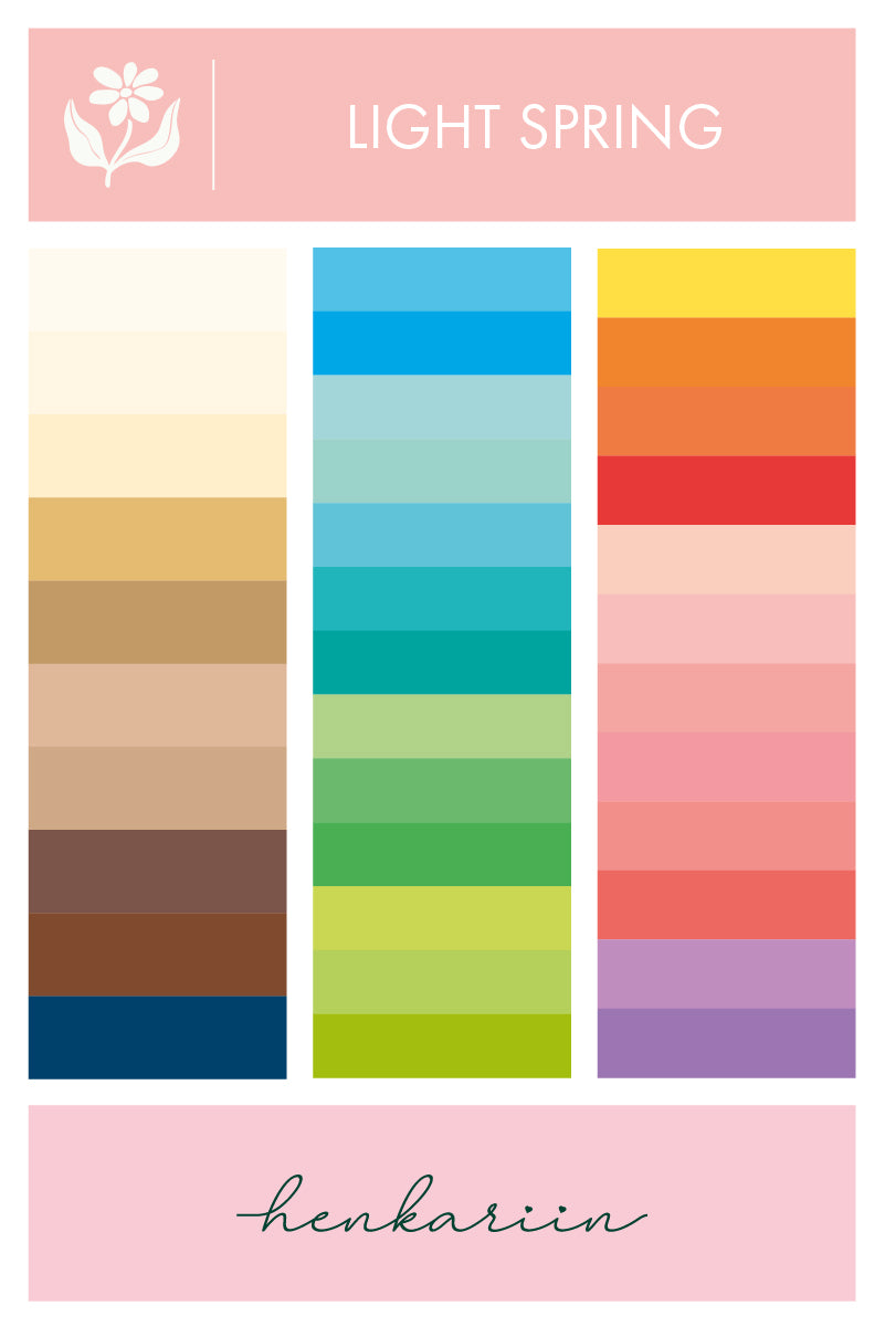 Henkariin Light Spring -väripaletti