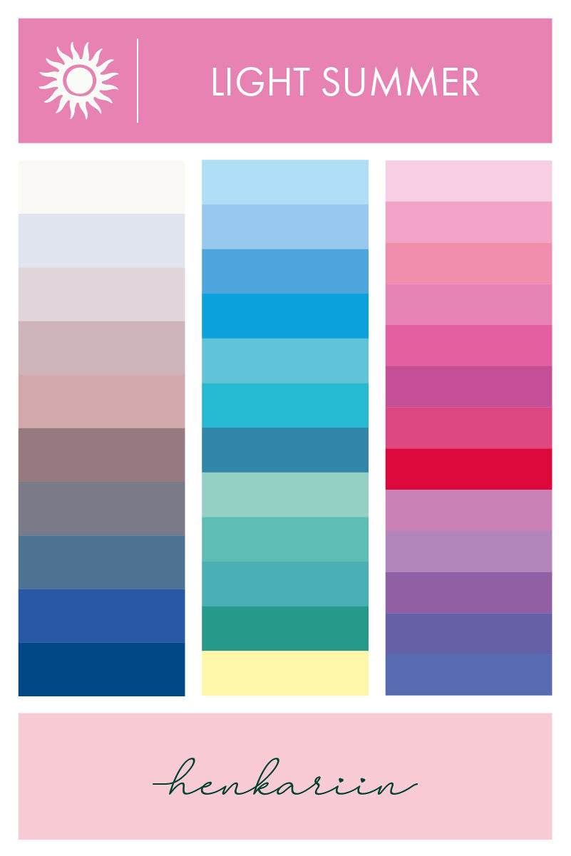 Henkariin Light Summer -väripaletti