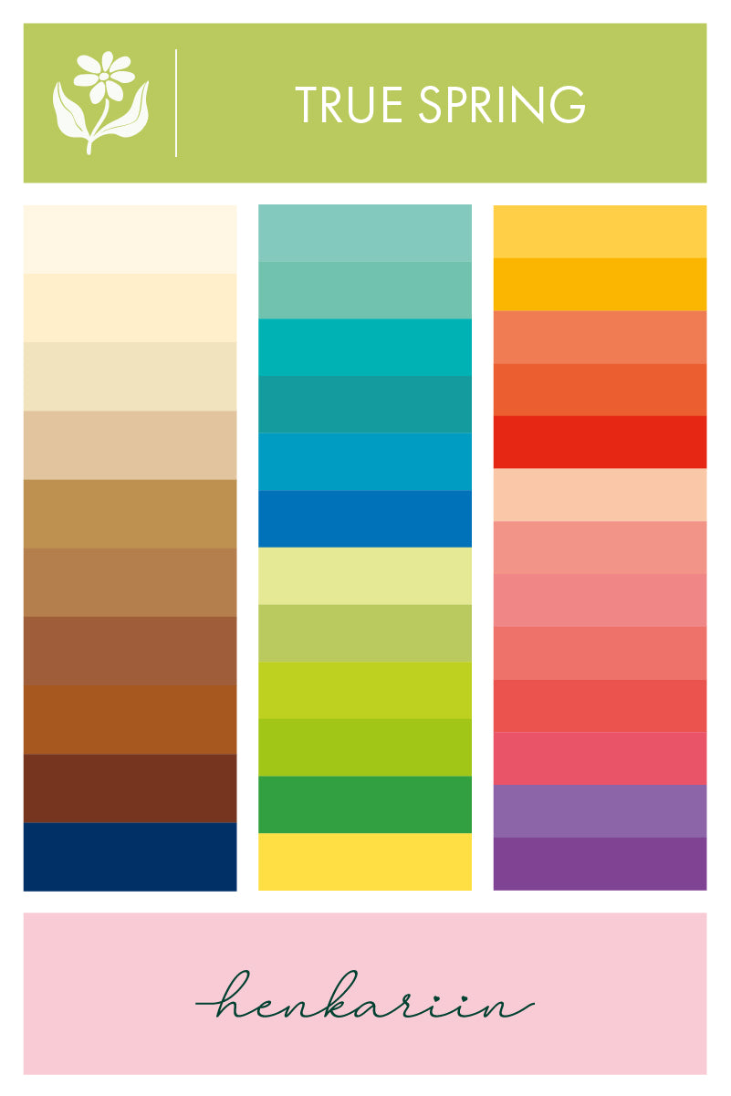 Henkariin True Spring -väripaletti