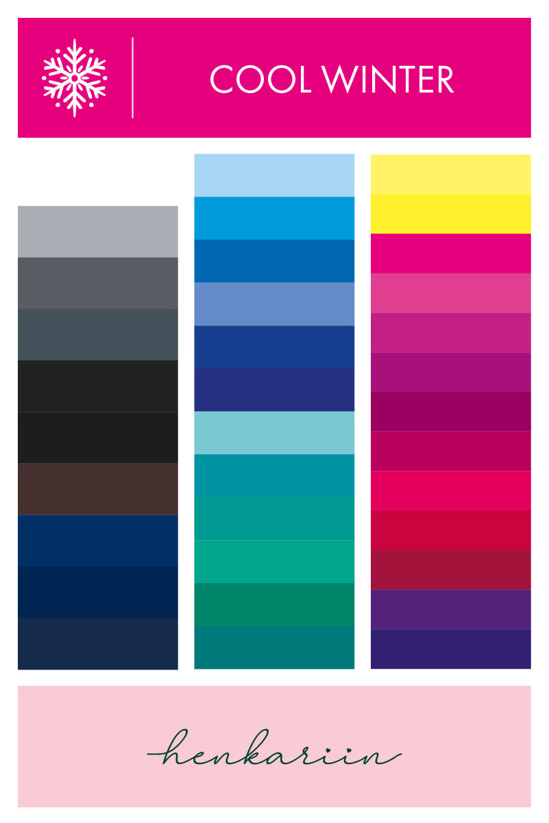 Henkariin Cool Winter -väripaletti